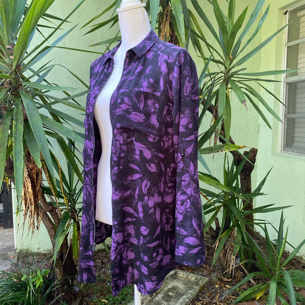 Rock & Republic Black Purple Tunic Dress